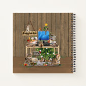 猫と暮らす家でクリスマスに働く ノートブック (裏面)