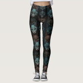 猫と暮らす暗カスタム色の恋人 レギンス (正面)