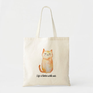 「猫と暮らせばもっと幸せ」ニコニコ猫トートバッグ トートバッグ