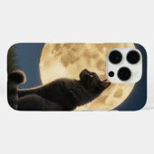 猫と月のスマホケース Case-Mate iPhoneケース (裏面 (横))