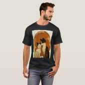猫と月の愛 Tシャツ (正面フル)