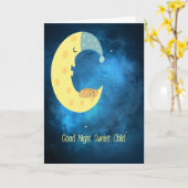 猫と月の病気の子どもの健康カードを手に入れる カード (黄色い花)