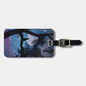 猫と月の荷物タグ ラゲッジタグ (正面横)