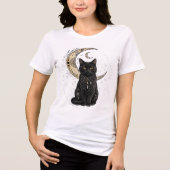 猫と月のTシャツ トライブレンドTシャツ (正面)