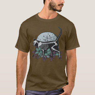 猫と月 Tシャツ