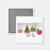 猫と木 マグネット (正面/裏面)