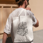 猫と本お気に入りのトートバッグ トートバッグ