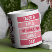 猫と本が大好きな物語と尾 マグカップ