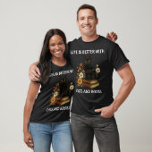 猫と本のある生活は最高 猫好きさんへ Tシャツ (ユニセックス)