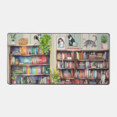 猫と本好き デスクマット (正面)