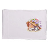 猫と枕カバー 枕カバー (裏面)