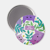 猫と枝最高のの母の日 マグネット (正面/裏面)