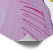 猫と枝誇りを持った猫パパ ポスター (角)