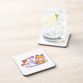 猫と柴犬 コースター (右側)