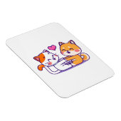 猫と柴犬 マグネット (右側)