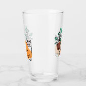 猫と植物 タンブラーグラス (右)