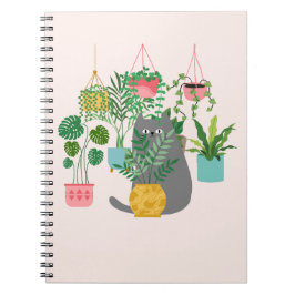 猫と植物 ノートブック
