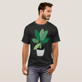 猫と植物 28 Tシャツ (正面フル)