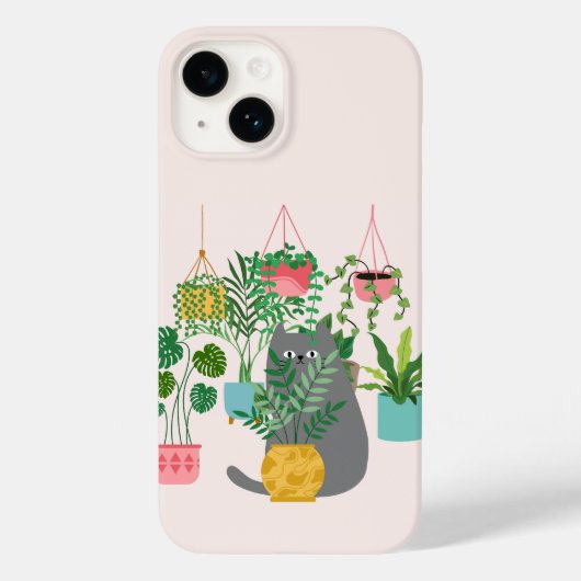 猫と植物 Case-Mate iPhoneケース (裏面)