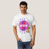 猫と母のデザインTシャツ Tシャツ (正面フル)
