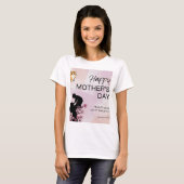 猫と母の日デザインTシャツ Tシャツ (正面フル)