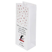 猫と毎日おもしろい引用文 ワインギフトバッグ (正面アングル)