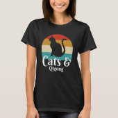 猫と気功 Tシャツ (正面)
