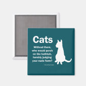 猫と浴槽 マグネット (正面/裏面)