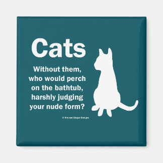 猫と浴槽 マグネット