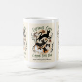猫と温かいカップ コーヒーマグカップ (中央)