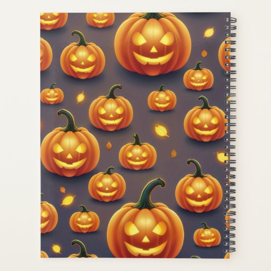 猫と満月とホリデーハロウィーンアート プランナー手帳 (裏面)