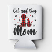 猫と犬お母さんの日パピーペット動物 缶クーラー (裏面)