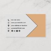 猫と犬が登場するペットケアビジネスカード 名刺 (裏面)