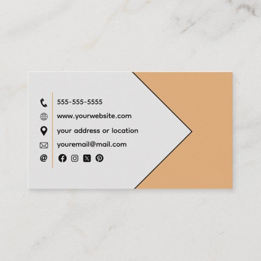 猫と犬が登場するペットケアビジネスカード 名刺 (裏面)