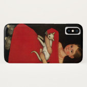猫と犬と赤い服を着た少女 Case-Mate iPhoneケース (裏面(横))