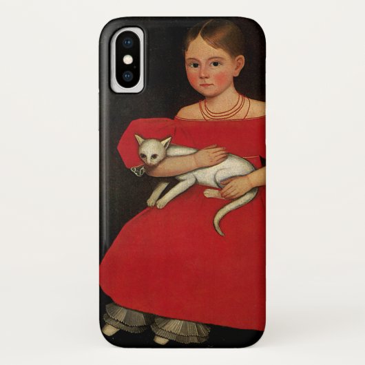 猫と犬と赤い服を着た少女 Case-Mate iPhoneケース (裏面)