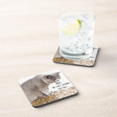 猫と犬のおもしろいことわざ コースター (右側)