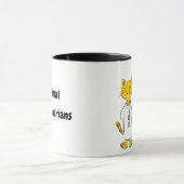 猫と犬のイラスト入り動物病院マグカップ マグカップ (中央)