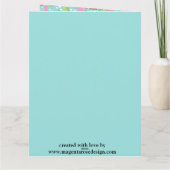 猫と犬のジンジャーブレッドハウス クリスマスカード カード (裏面)