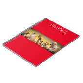 猫と犬のスパイラルノートブック（名前入り） ノートブック (左側)