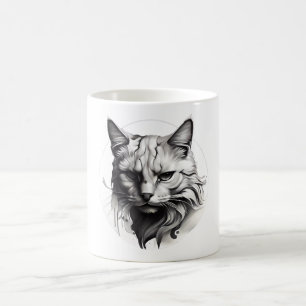 猫と犬のデザイナーコーヒーマグ コーヒーマグカップ