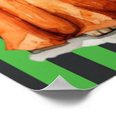 猫と犬のハロウィンポスター ポスター (角)