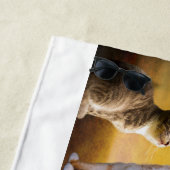 猫と犬のビーチタオル。 ビーチタオル (インサイチュ)