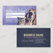 猫と犬のペットケアグルーミング居酒屋 紹介カード (正面/裏面)