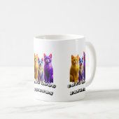 猫と犬の友人 コーヒーマグカップ (正面右)