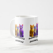 猫と犬の友人 コーヒーマグカップ (正面左)