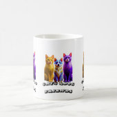 猫と犬の友人 コーヒーマグカップ (中央)