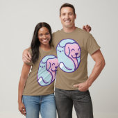 猫と犬の友達 Tシャツ (ユニセックス)
