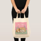 猫と犬の最高の友達 トートバッグ (正面(商品))