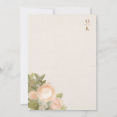 猫と犬の結婚式 Save the Date 招待状 (裏面)